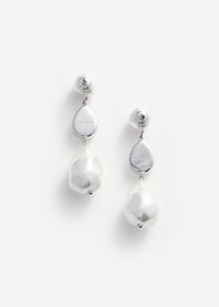 Pearl Crystal Droplet Earrings