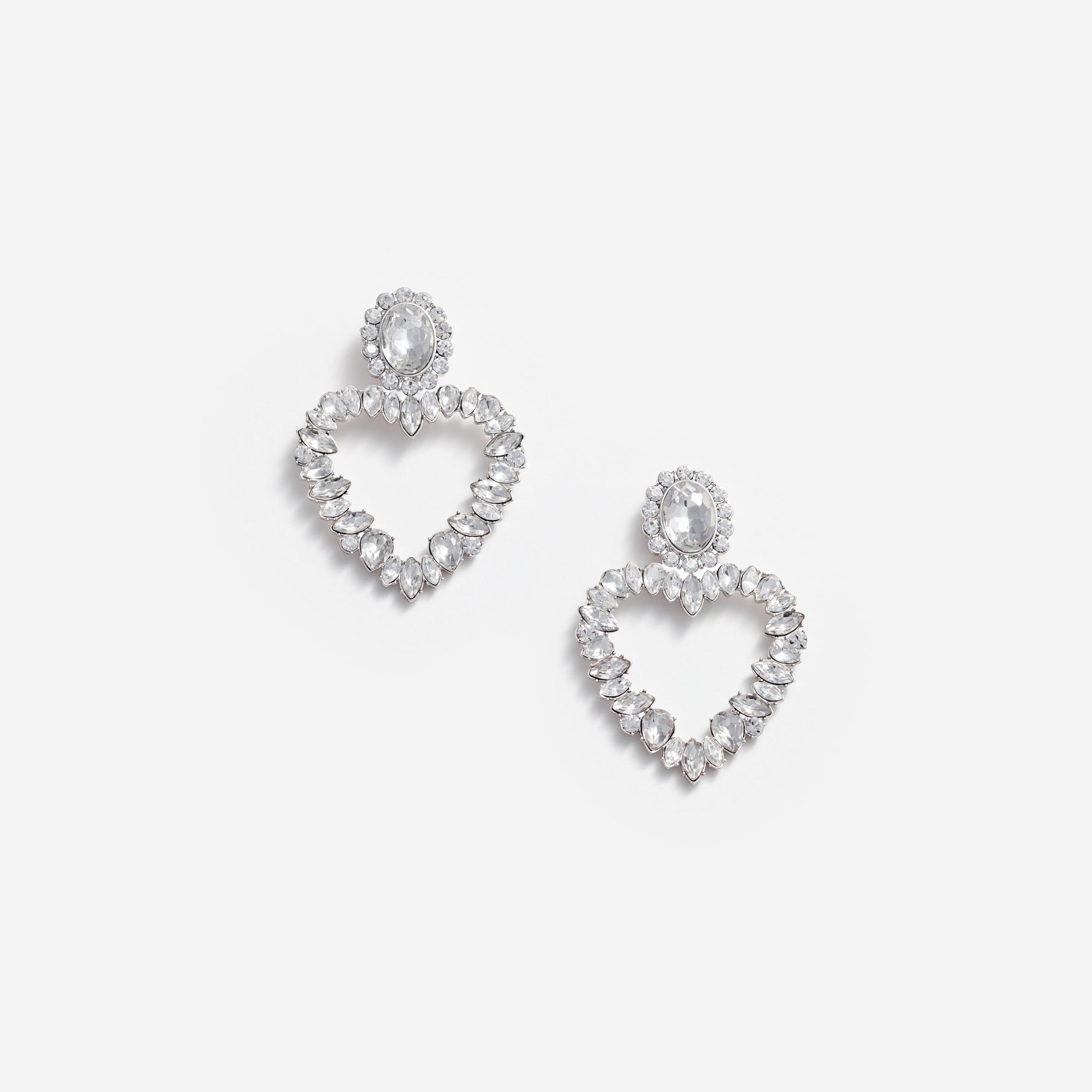 Crystal Heart Earrings