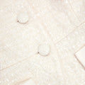 Cream Boucle Bow Detail Top