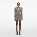 Check Blazer Mini Dress