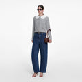 Grey Lace Collar Cardigan