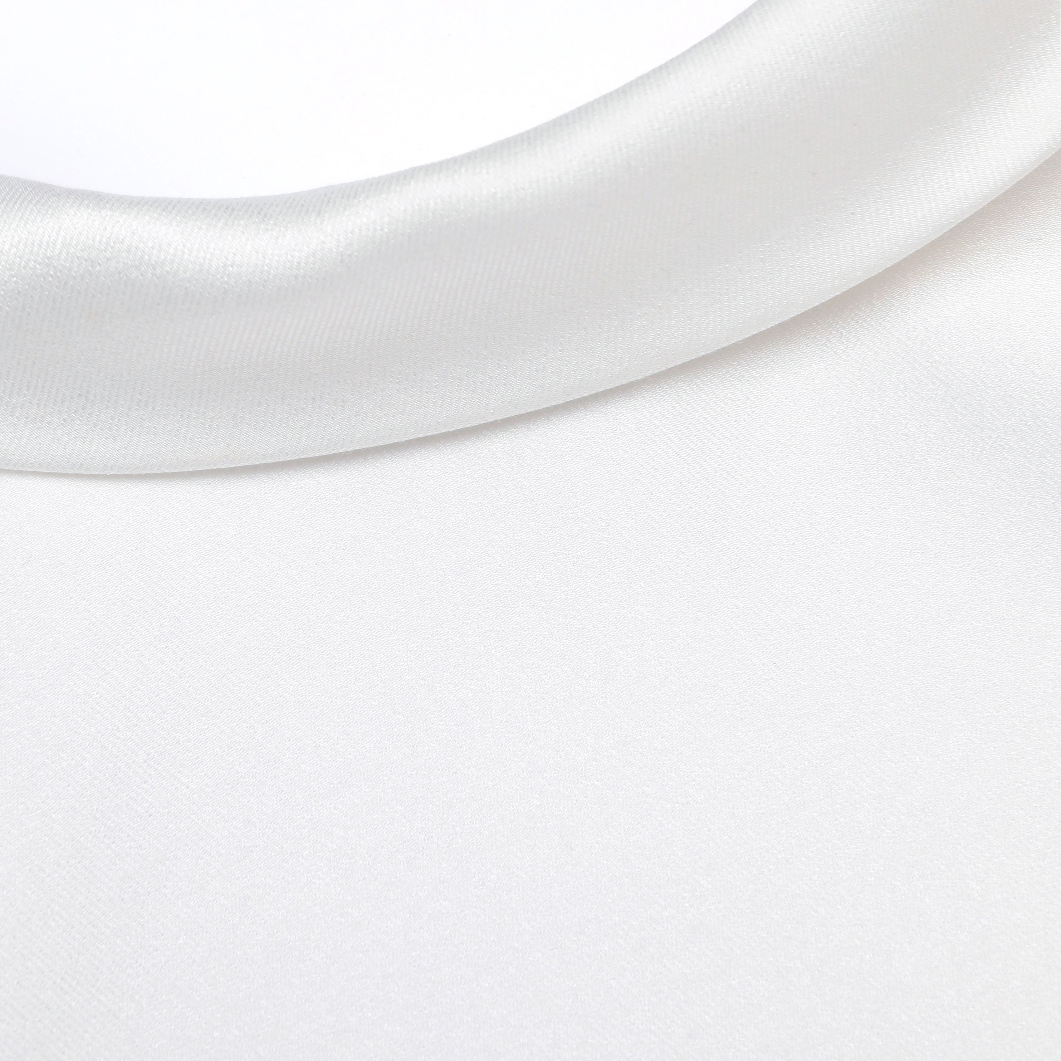 White Satin Ramie Midi Dress