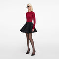 Burgundy Viscose Knit Top