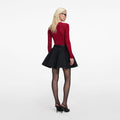 Burgundy Viscose Knit Top