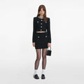 Black Crystal Trim Cardigan