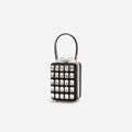 Black Satin Crystal Micro Bag