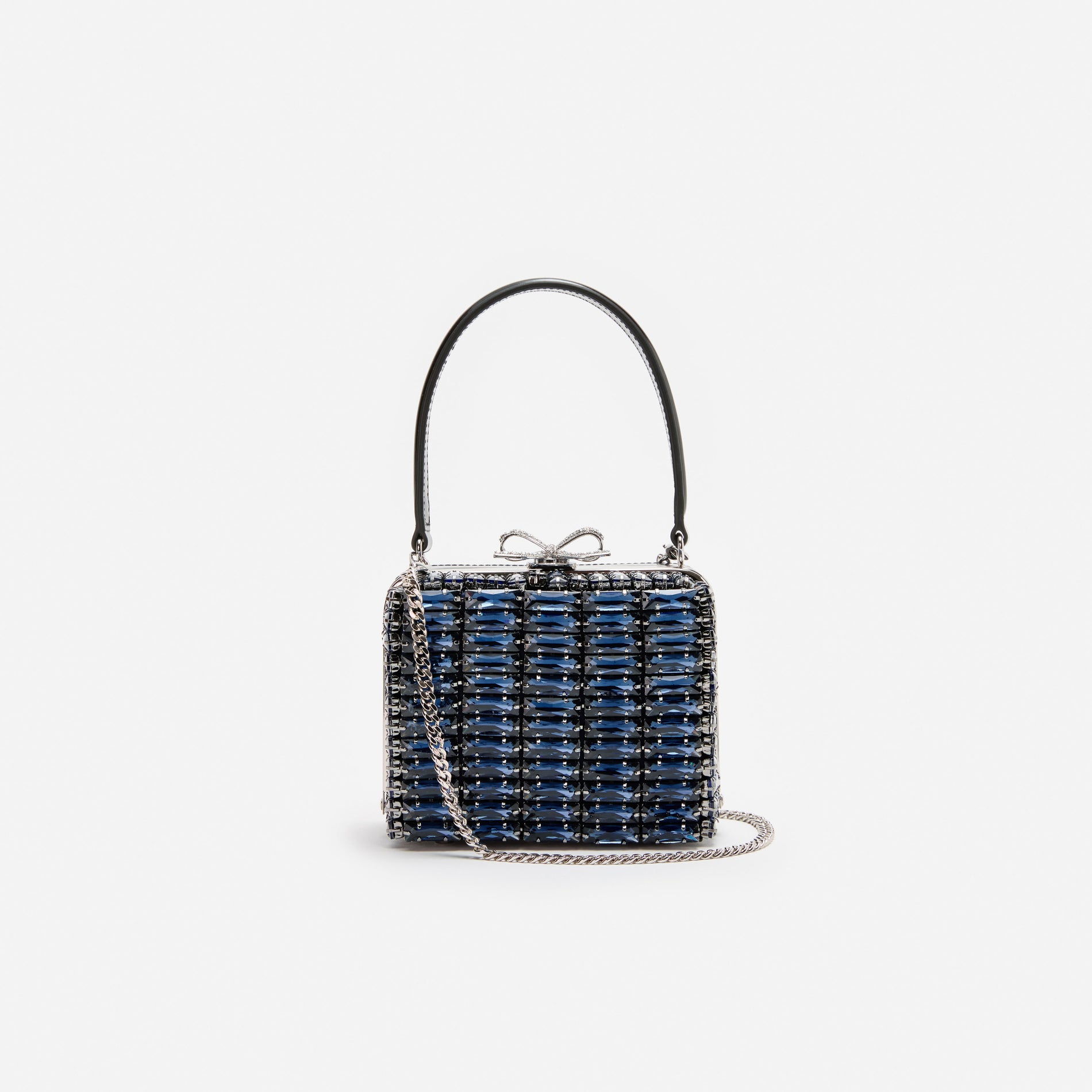 Navy Crystal Mirco Bag