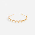 Gold Flower Cluster Headband