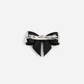 Black Pearl Satin Bow Hairclip