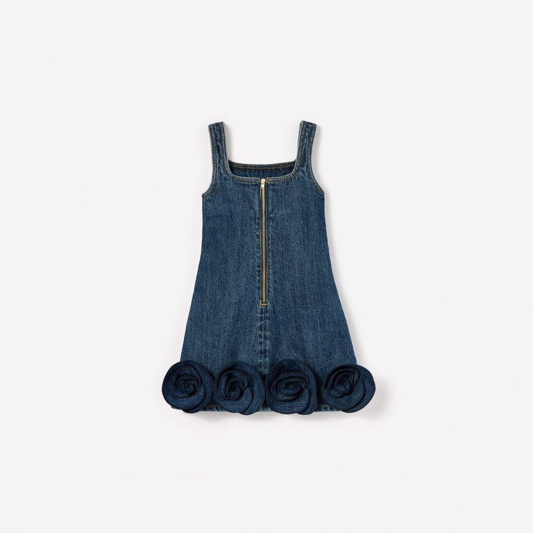 Denim Flower Dress