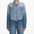 Rhinestone Denim Shirt