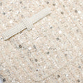 Cream Embellished Boucle Mini Dress