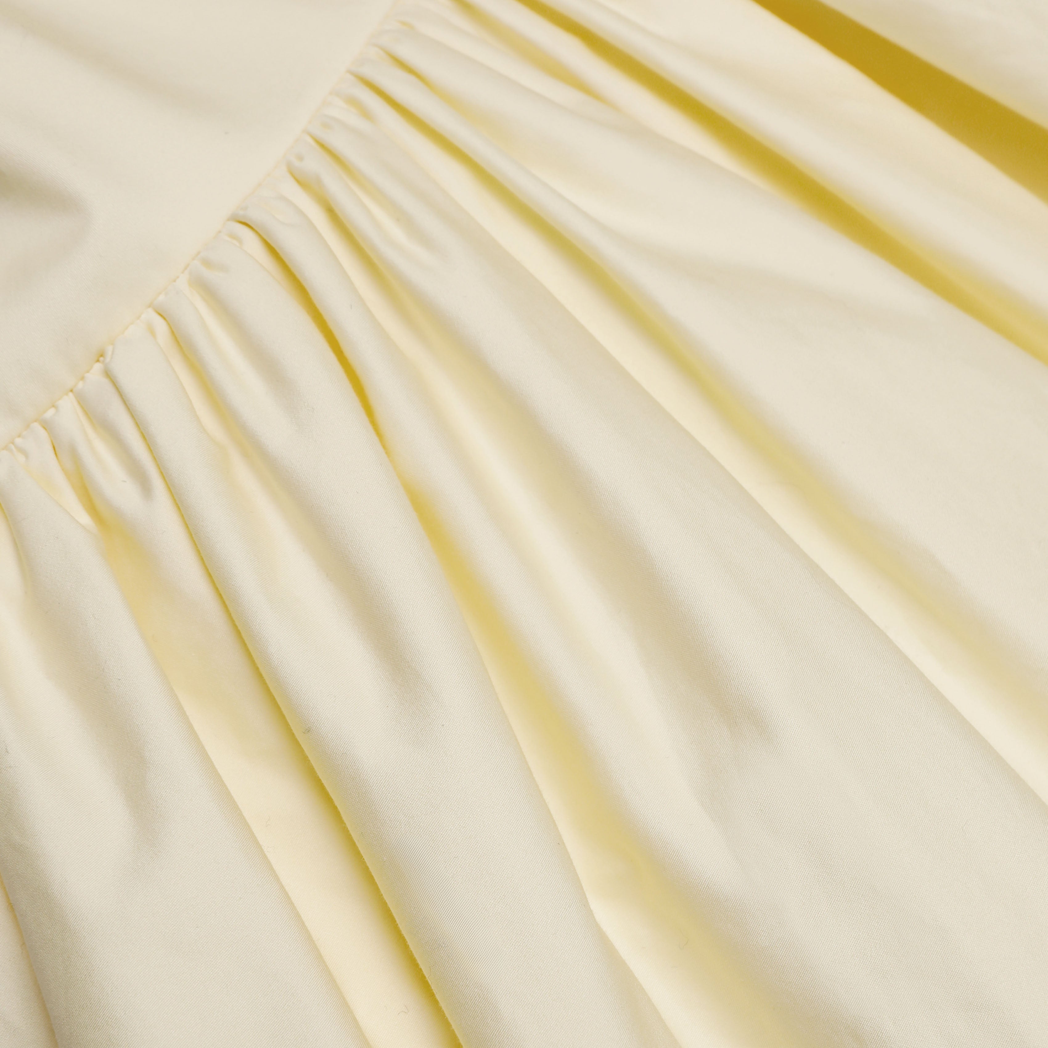 Yellow Cotton Midi Dress