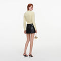 Yellow Flower Knit Cardigan