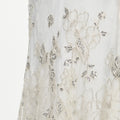 Cream Embellished Floral Maxi Dress