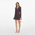 Multi Textured Knit Mini Dress