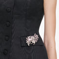 Black Structured Bardot Maxi Dress