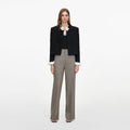 Brown Twill Tailored Trousers