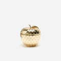 Gold Crystal Apple Clutch Bag