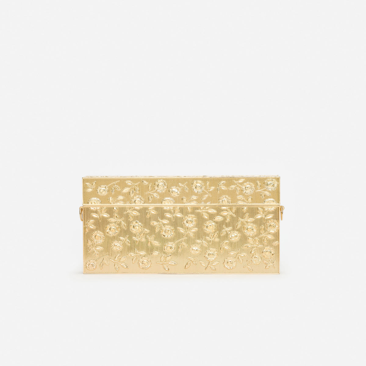 Gold Floral Engraved Bag