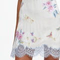 Cream Jacquard Sequin Embellished Mini Dress