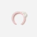 Pink Boucle Flower Head Band