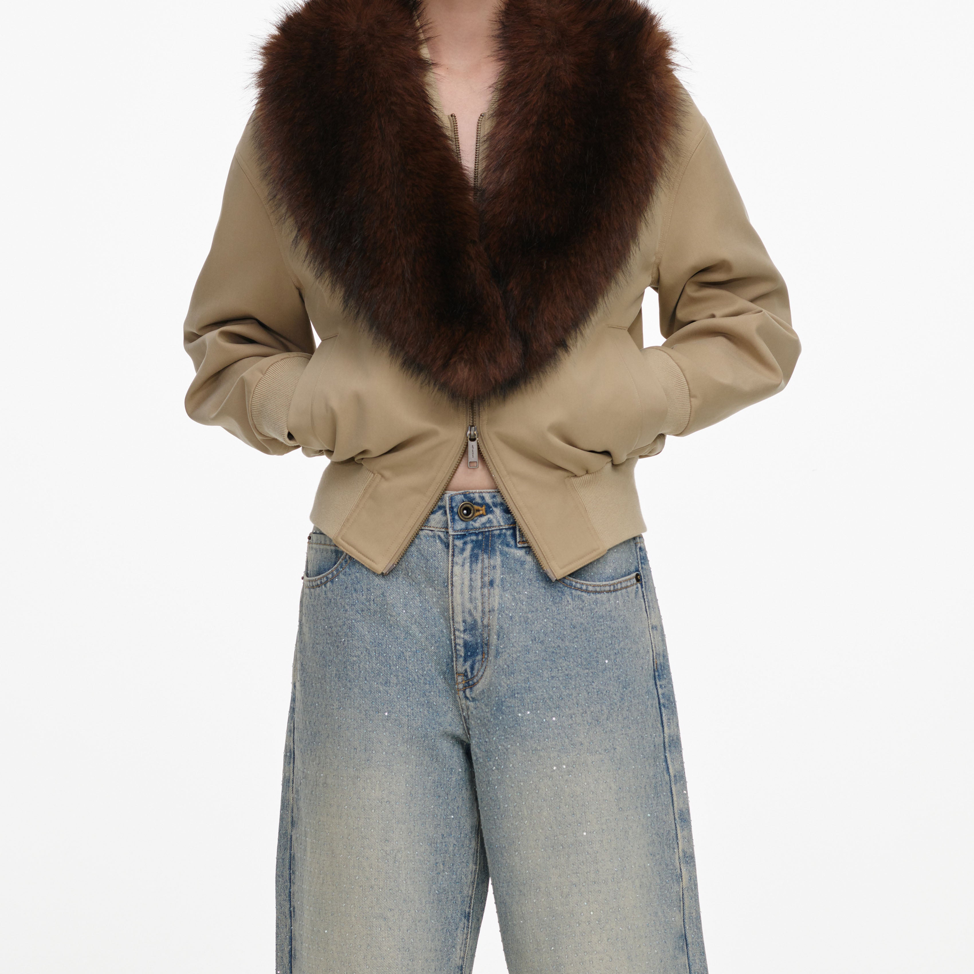 Bleached Wash Jeans