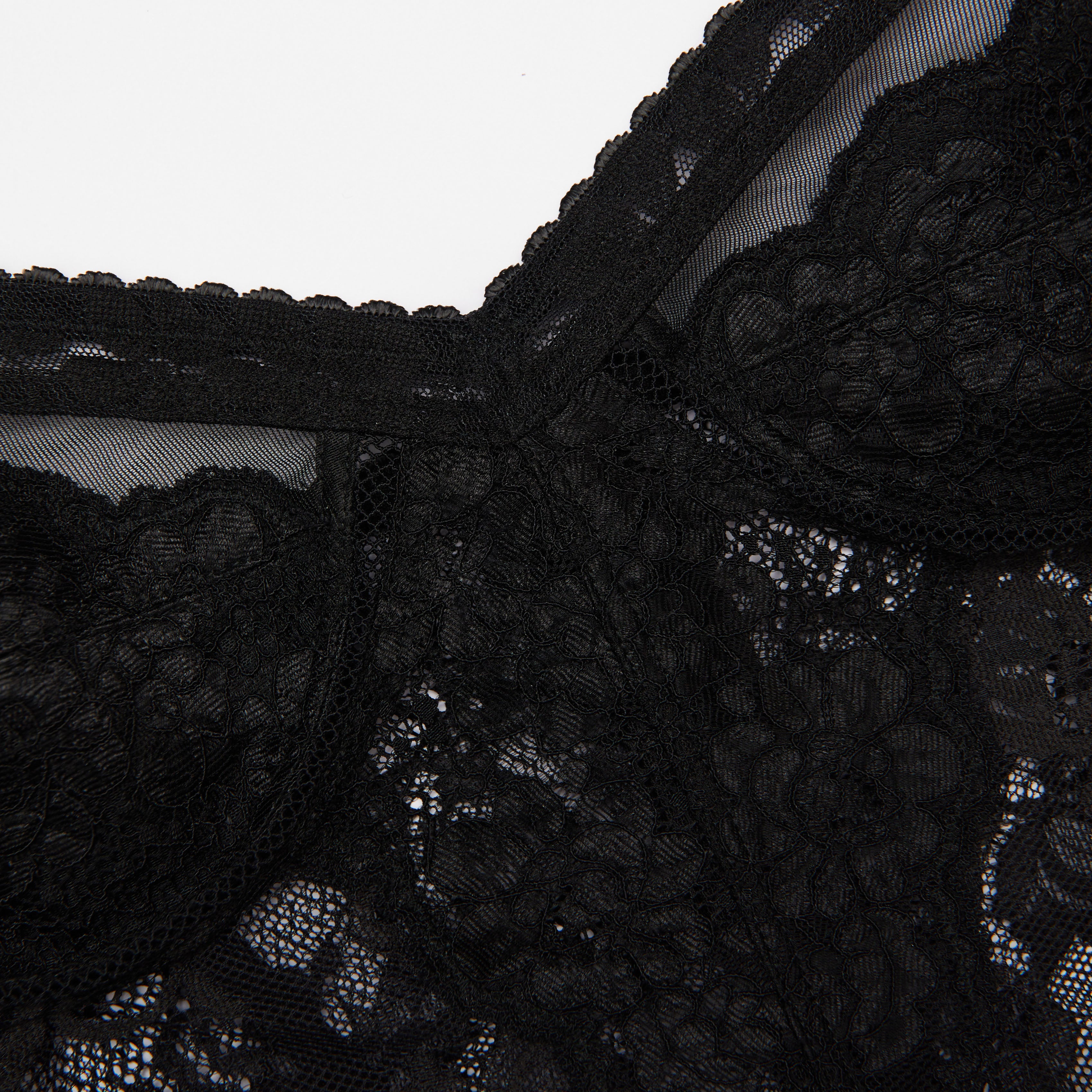 Black Lace Strappy Top