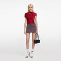 Red Fil Coupe Cut Out Top