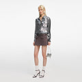 Silver Metallic Crinkle Shirt