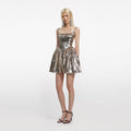 Gold Sequin Mini Dress