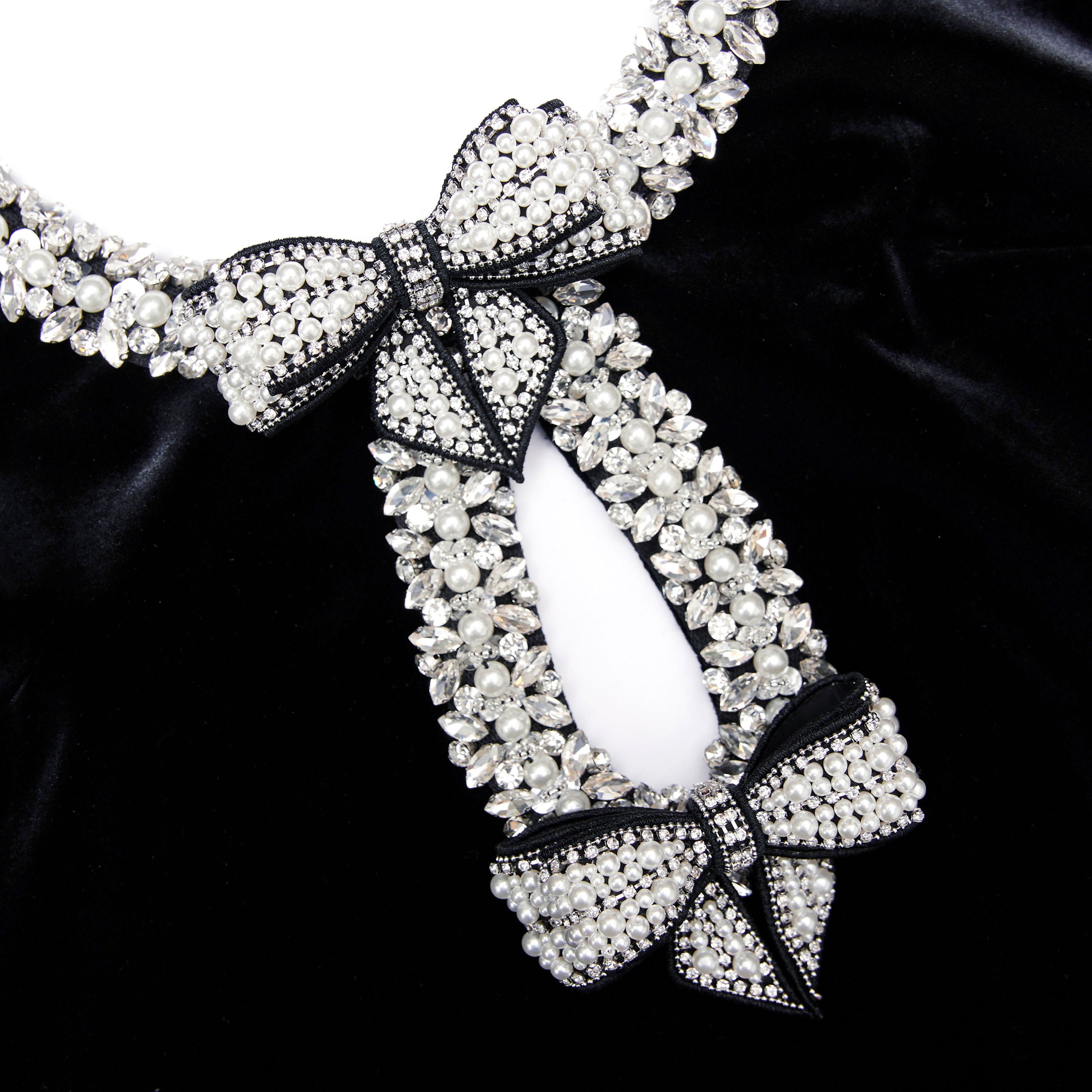 Black Velvet Bow Mini Dress