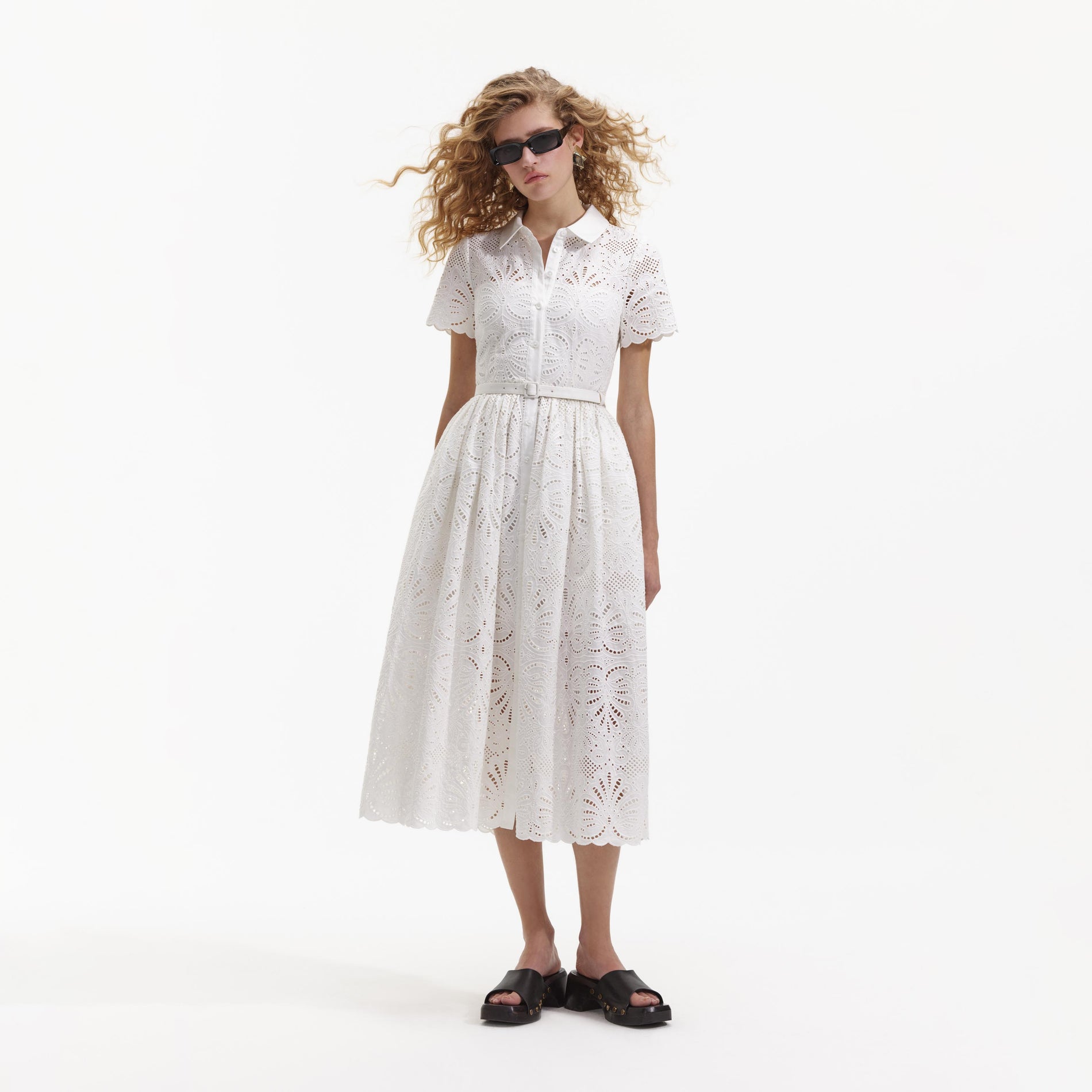 Girls Ruffle Sleeve Off White Dress - Be Made