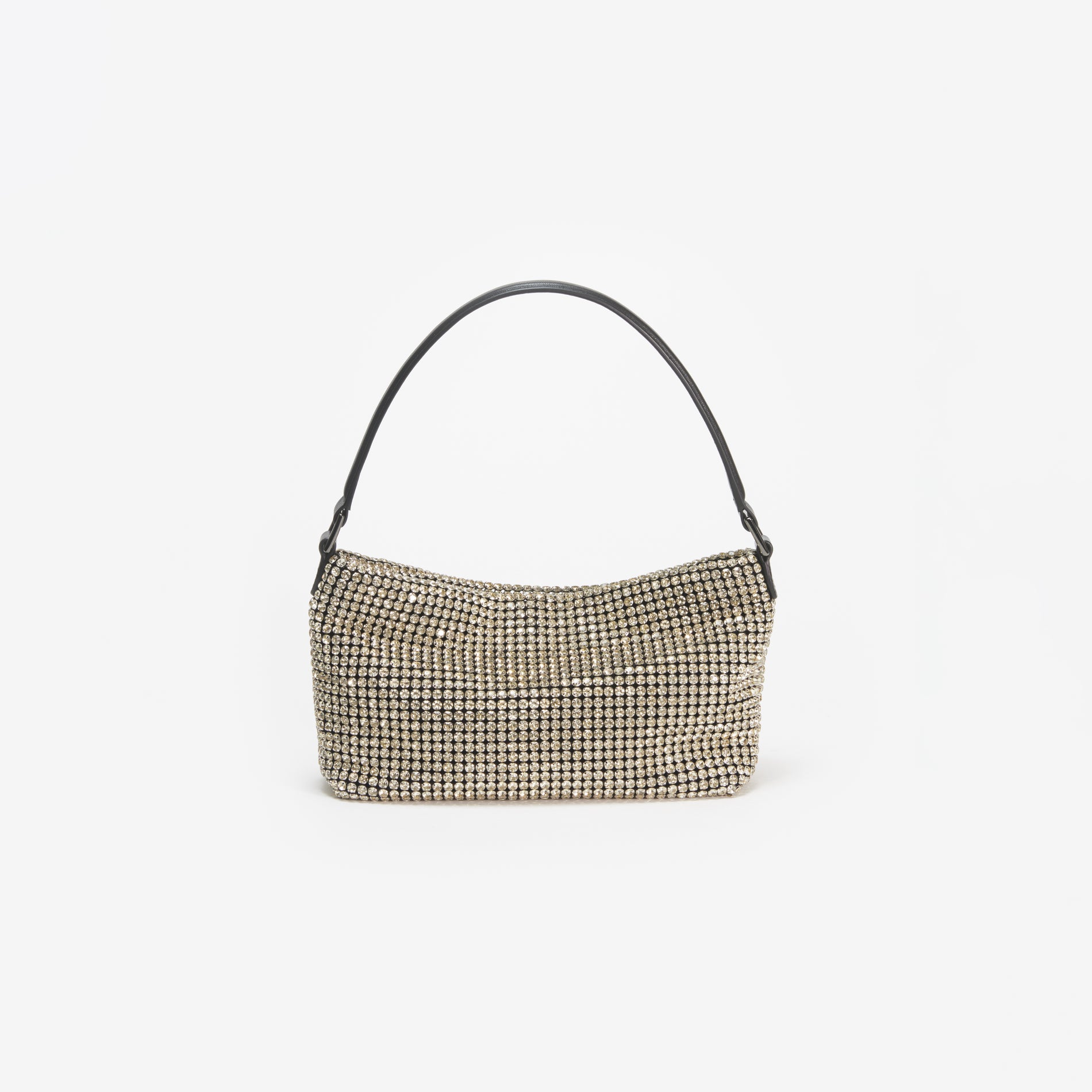 Champagne Diamante Small Hobo Bag