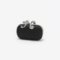 Black Satin Bow Clutch