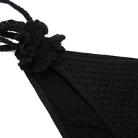 Black Crochet Bikini Brief
