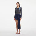 Charcoal Blue Rose Lightweight Jumper