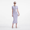 Lilac Embellished Knit Top