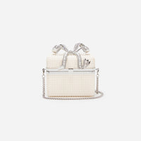 Pearl Embellished Vanity Case