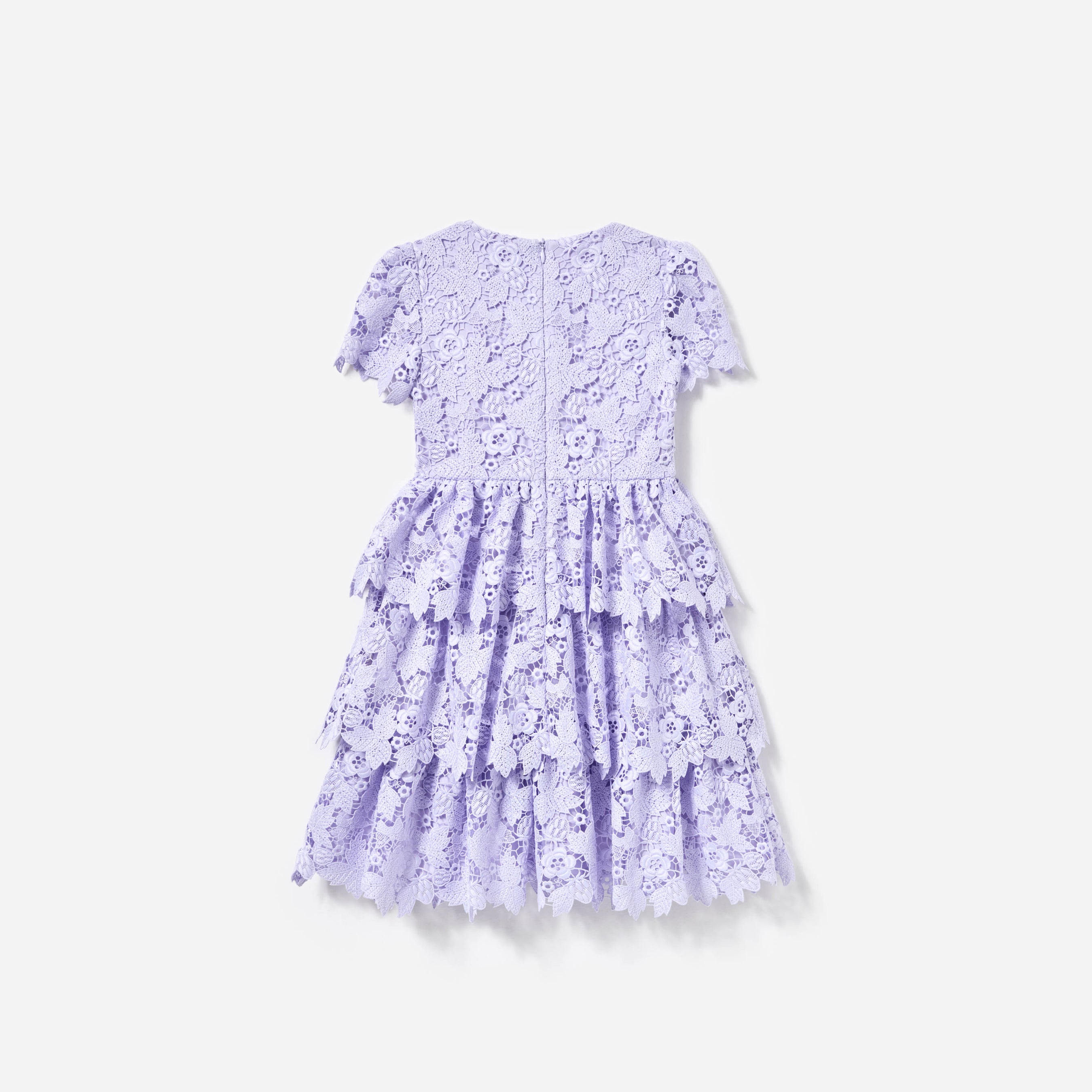 Lilac Butterfly Lace Dress