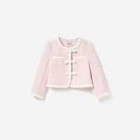 Pink Bow Boucle Jacket