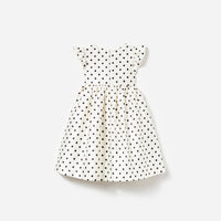 Cream Polka Dot Taffeta Dress