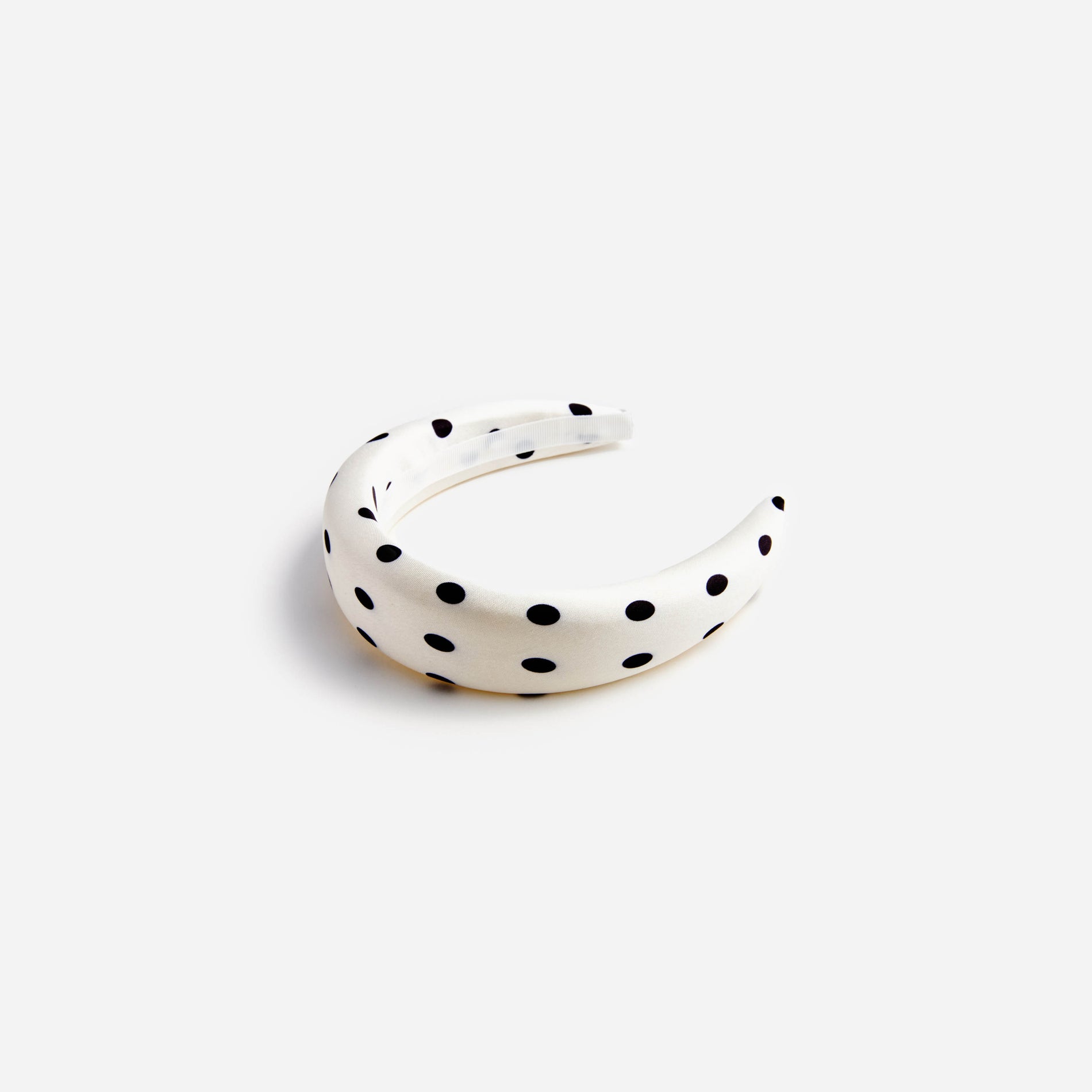 Cream Polka Dot Headband