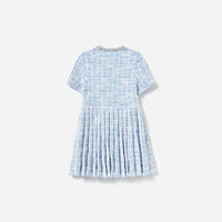 Blue Check Knit Dress