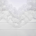 White Knit Ruffle Mini Dress