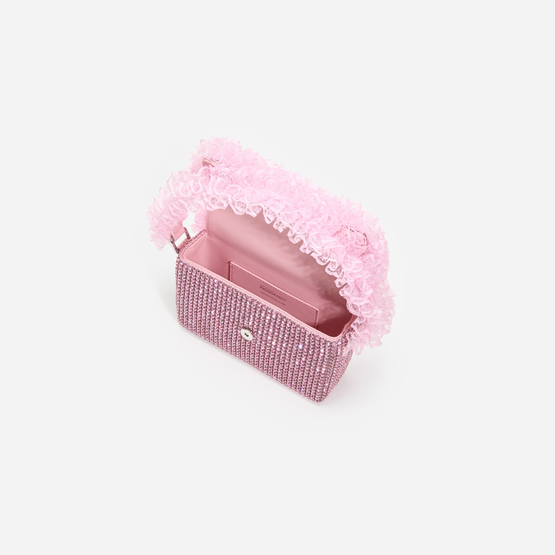 A photo of the Pink Crystal Lace Detail Bag