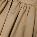 Tan Cotton Mini Skirt