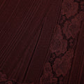 Burgundy Knit Lace Insert Midi Dress