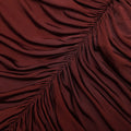 Brown Jersey Drape Midi Dress