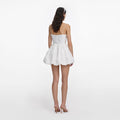 White Organza Mini Dress